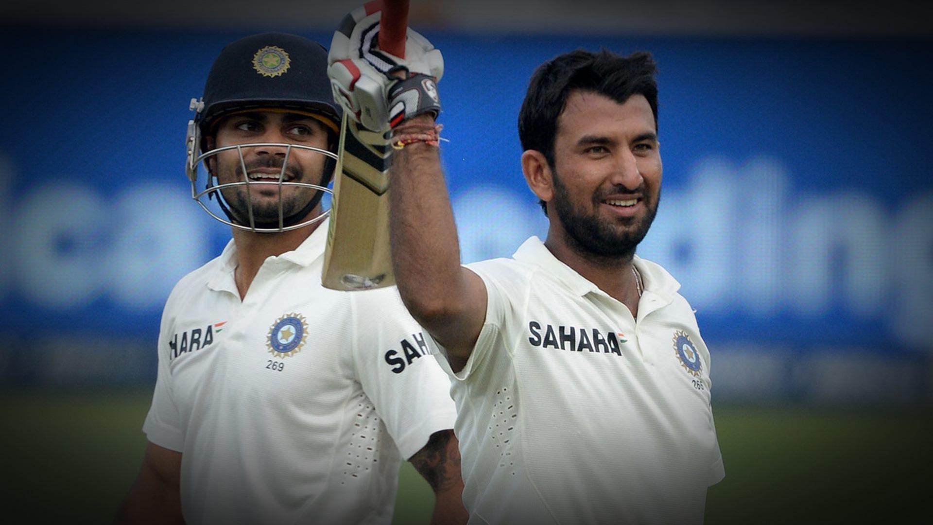 Virat Kohali and Cheteshwar Pujara. HD Wallpaper Rocks