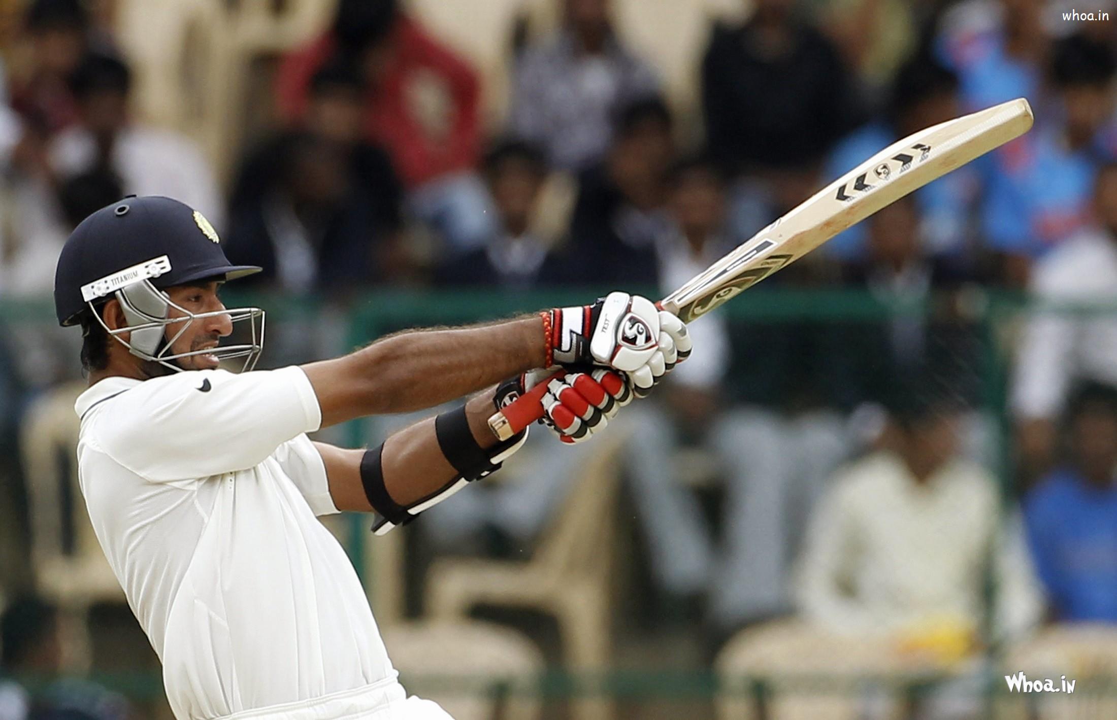 Cheteshwar Pujara Test Match Wallpaper