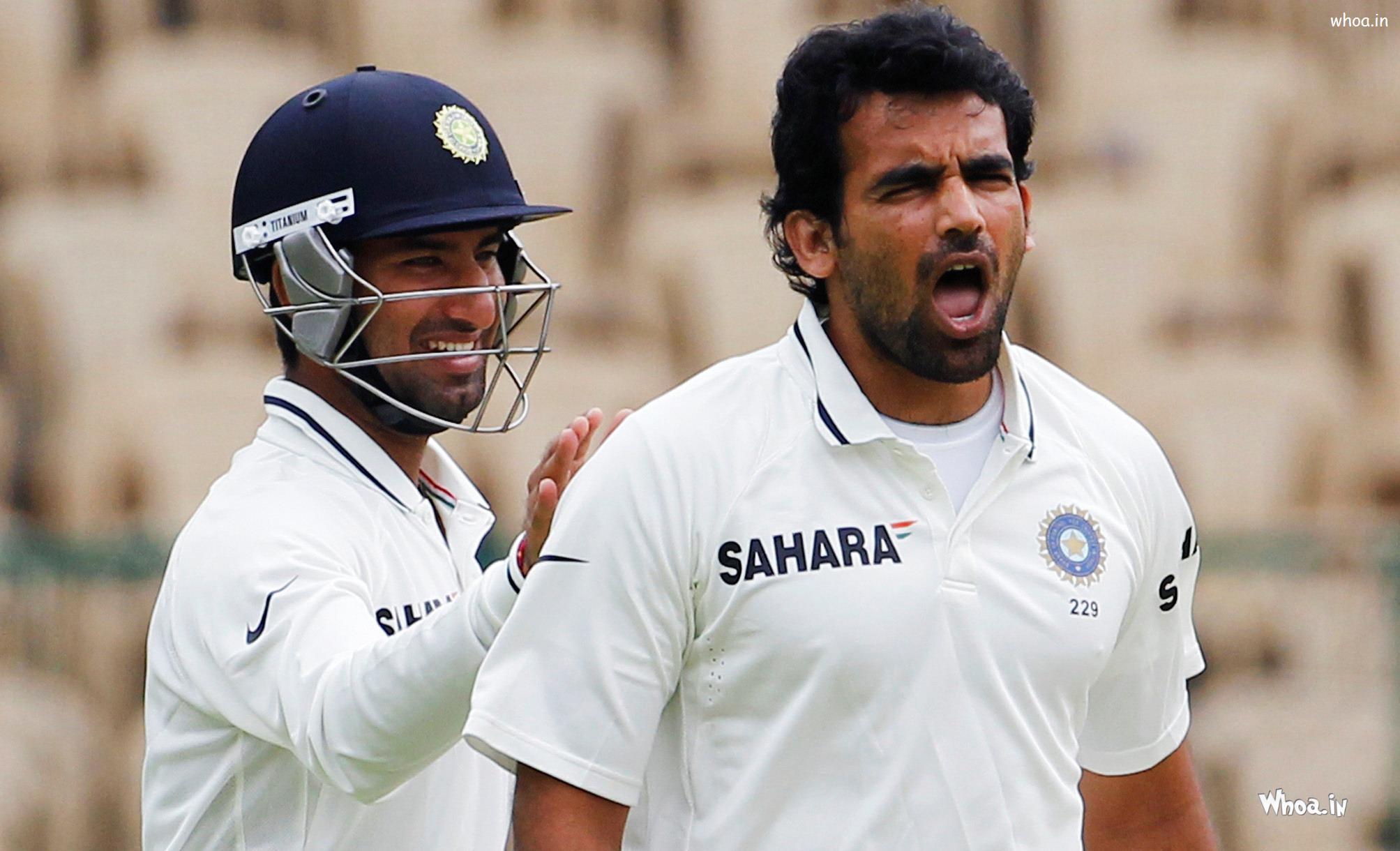 Cheteshwar Pujara And Zaheer Khan