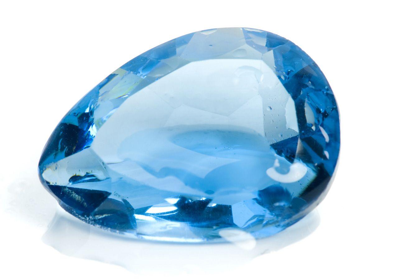 chemical properties of aquamarine. Pear shaped aquamarine gemstone