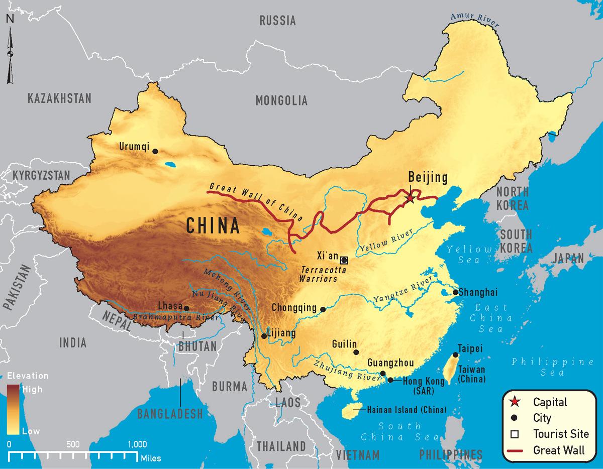 1200x934px China Map Wallpaper
