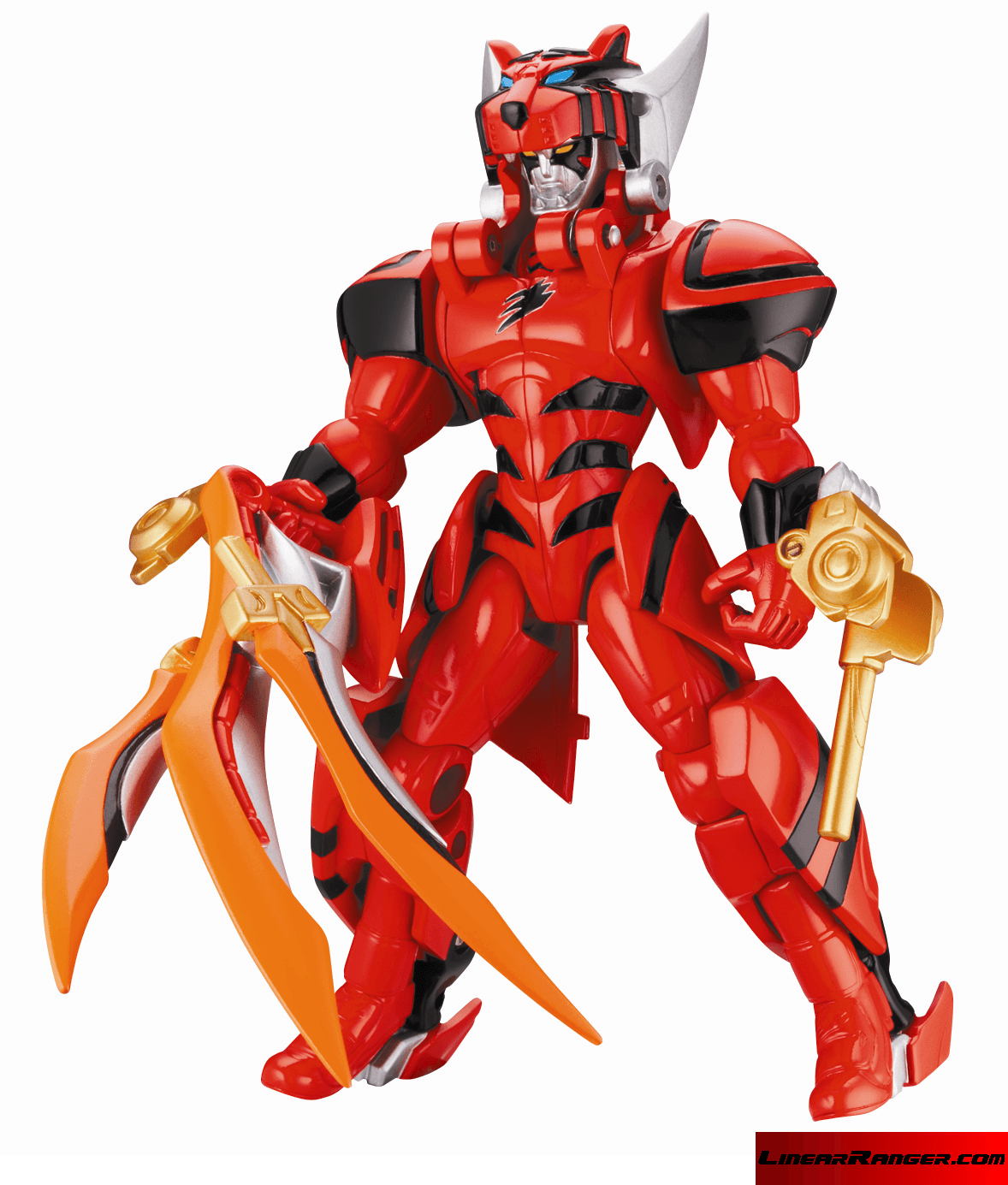 Power Rangers Jungle Fury Armored Red Ranger figure #battlizer