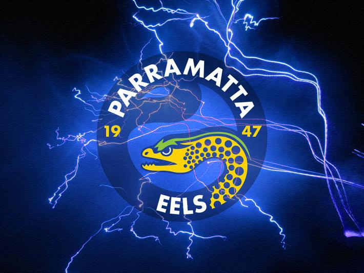 Parramatta Eels Lightning Wallpaper