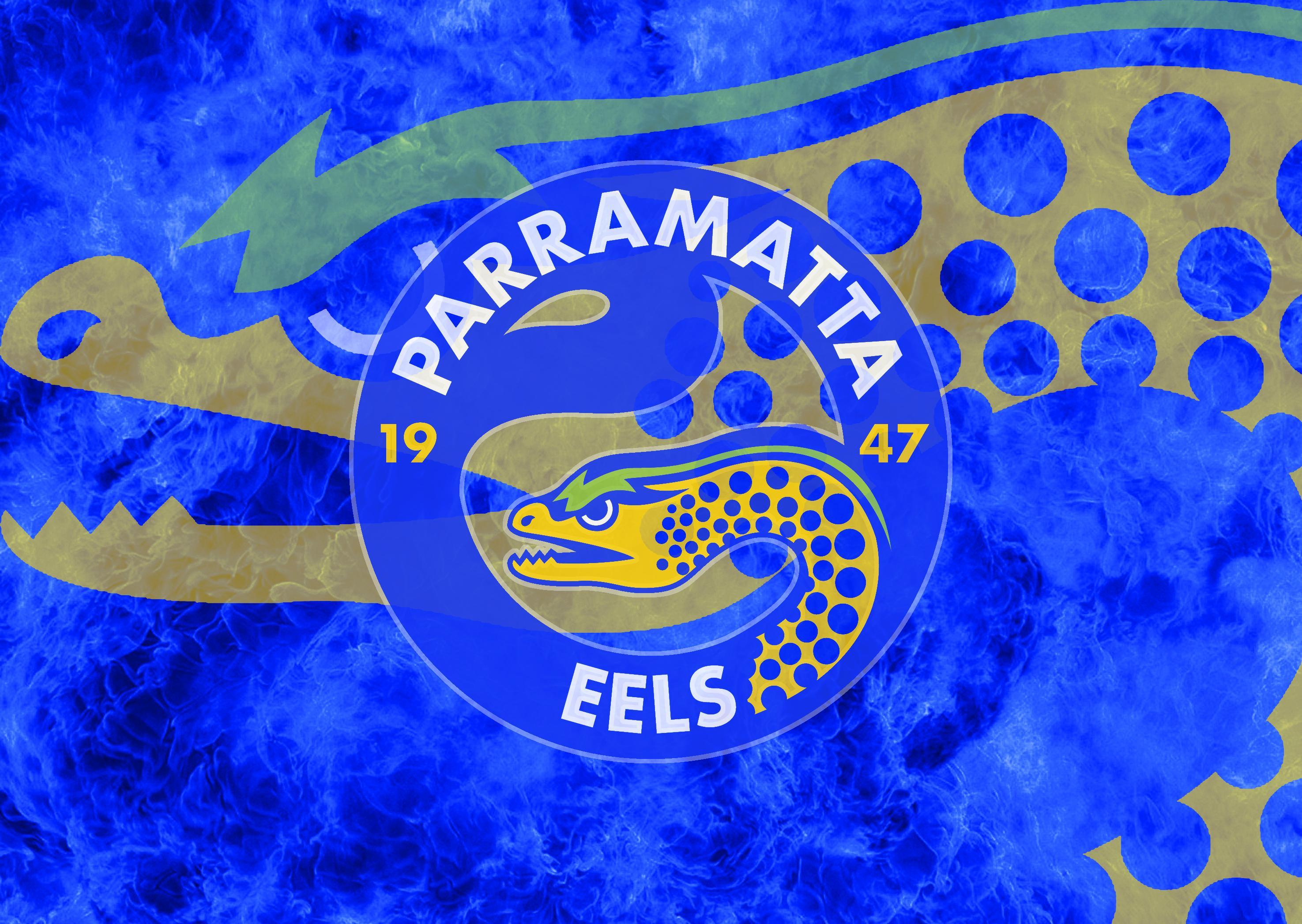 All sizes. Parramatta Eels Flames Wallpaper (V1)