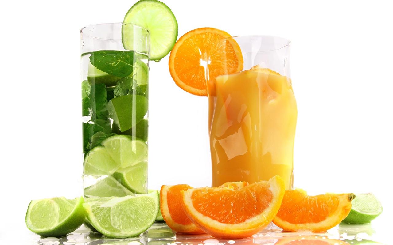 Photo Lime Orange fruit Food Fruit Mixed drink Closeup Drinks