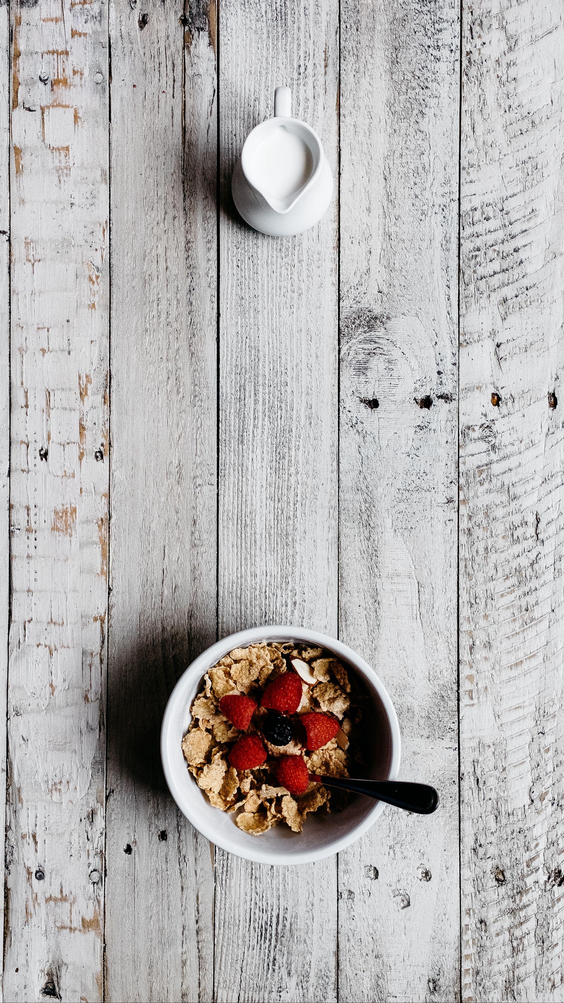 Food Drink #breakfast #cereals #berries #wallpaper HD 4k Background