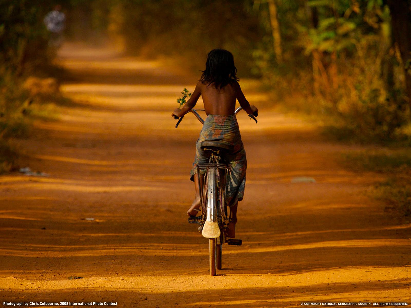 Download Bike Ride Photo Cambodia Wallpaper National Geographic