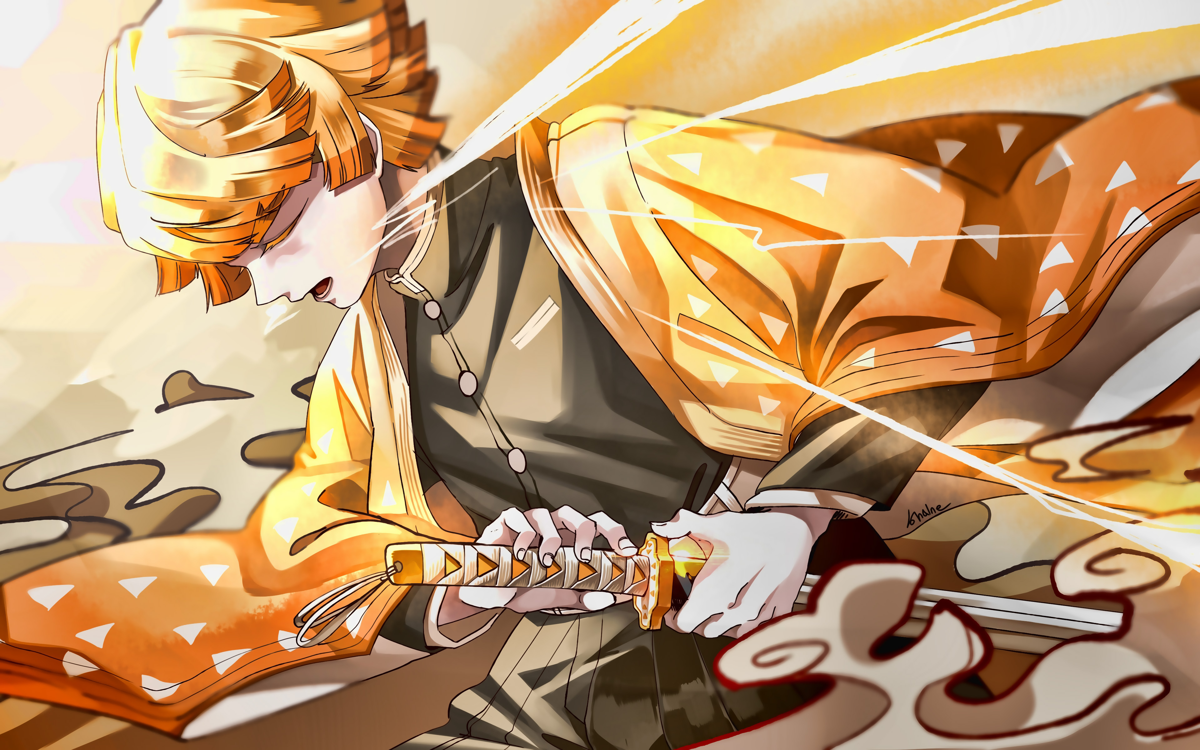 Zenitsu Agatsuma Wallpapers Wallpaper Cave