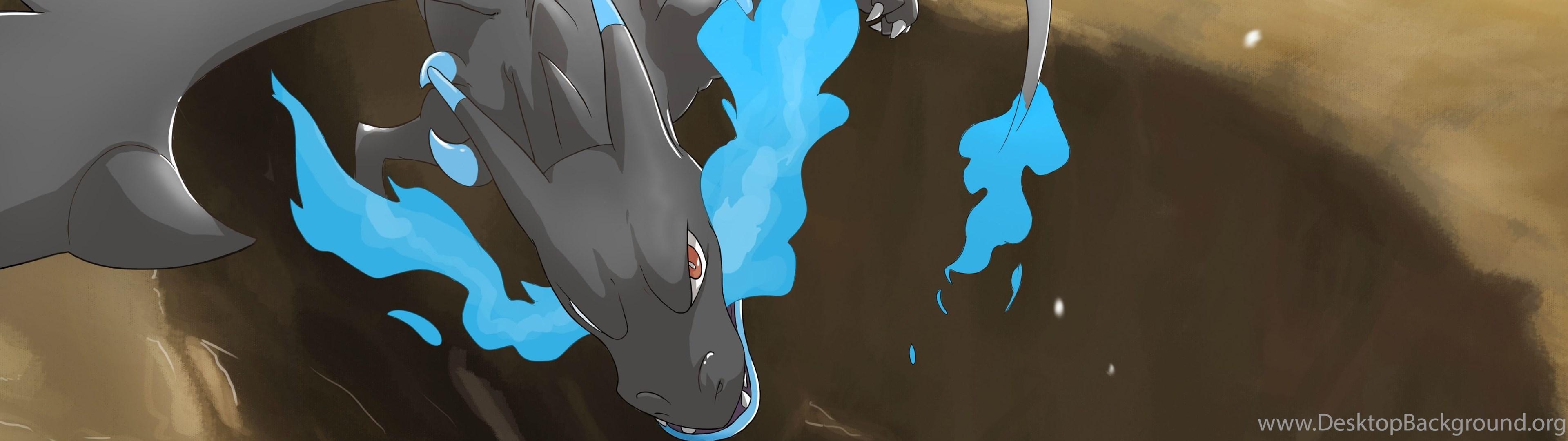 Mega Charizard X Wallpaper, Pokemon Desktop Background