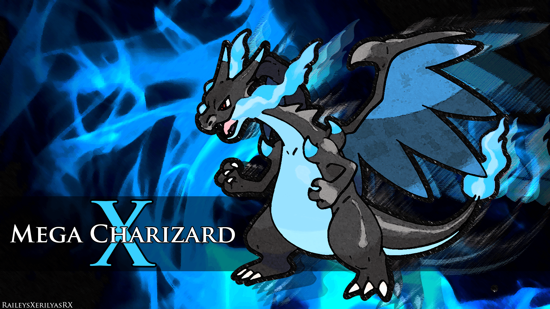 Free download mega charizard x by raileysxerilyasrx fan art