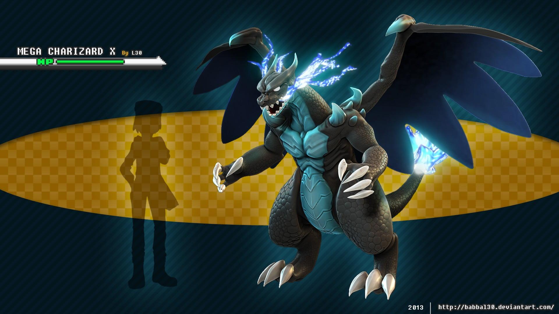 Pokemon Mega Charizard X screenshot, Charizard, Pokémon, video