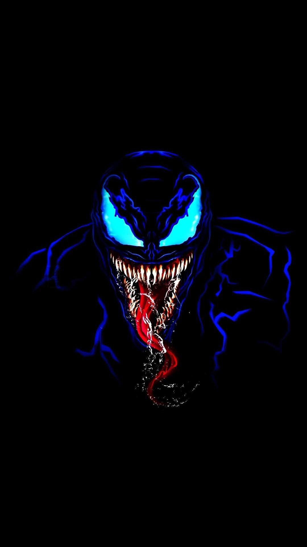 Venom in Dark iPhone Wallpaper. Marvel artwork