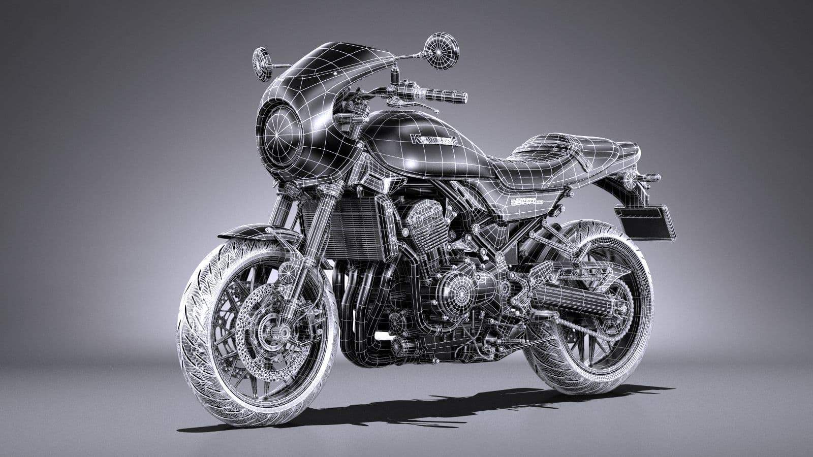 Kawasaki Z900RS 2019 3D Model