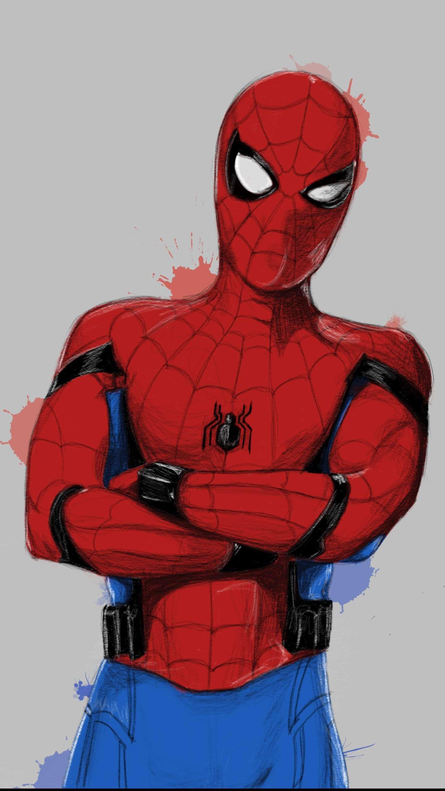 Spider Man Paint Art iPhone Wallpaper. Marvel. Marvel wallpaper