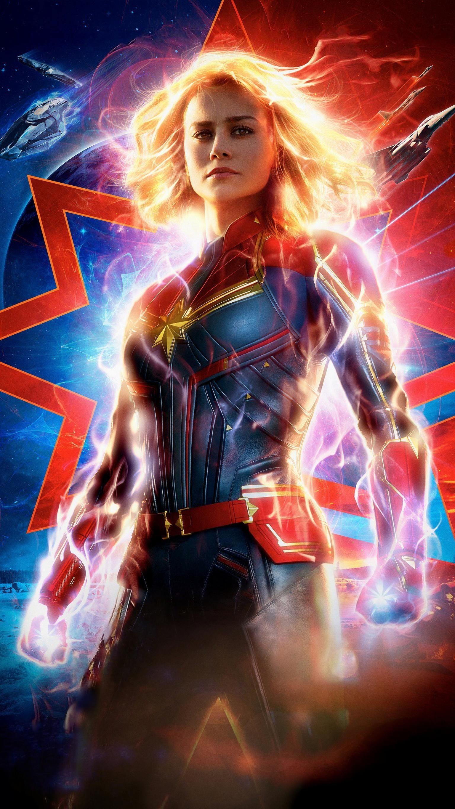 Captain Marvel (2019) Phone Wallpaper