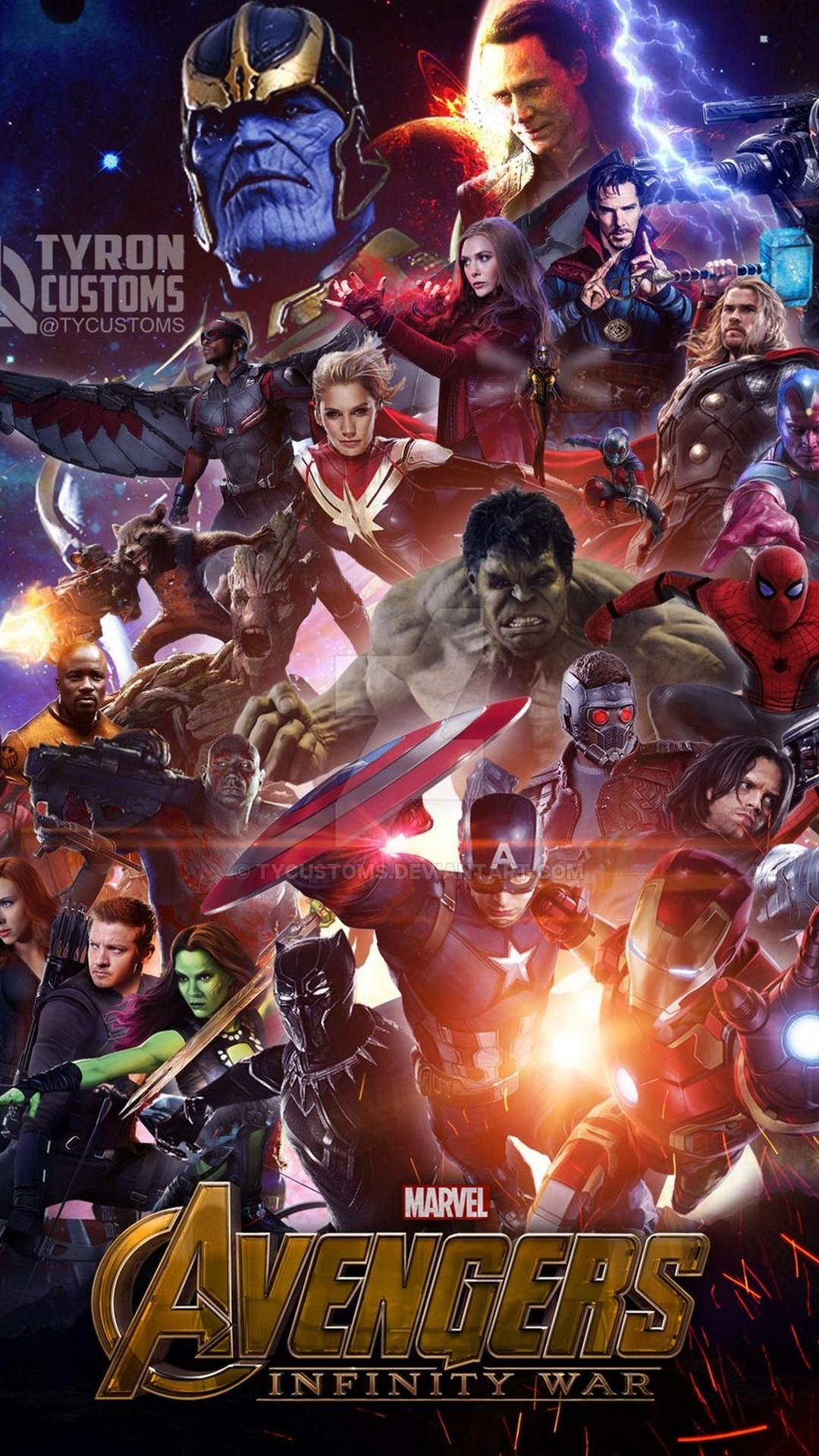 Wallpaper Avengers Infinity War iPhone 3D iPhone Wallpaper