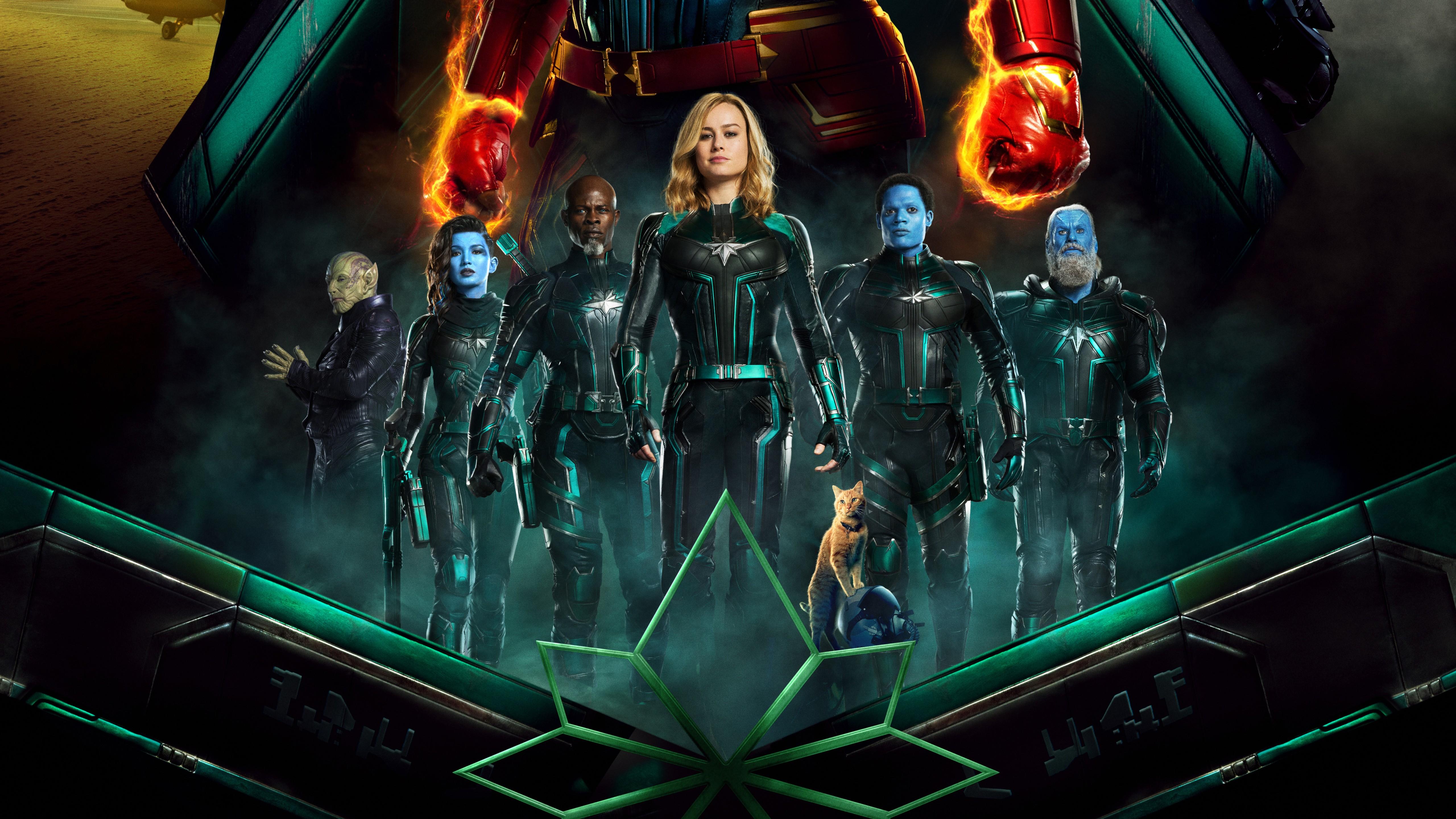 Captain Marvel (2019) The Team 5K 5120x2880 Ultra HD Wallpaper