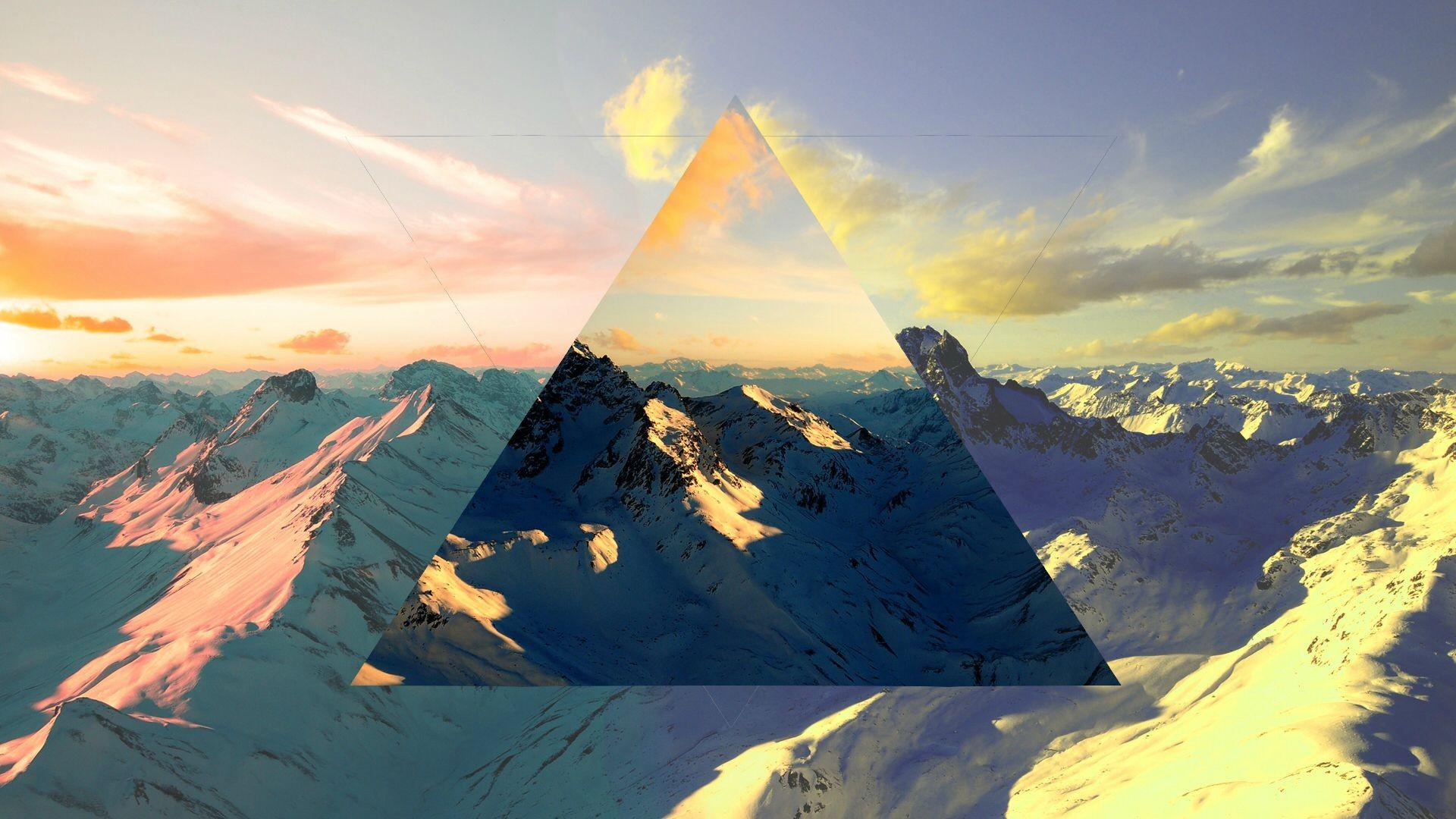 #polyscape, #mountains, #nature, #abstract, wallpaper