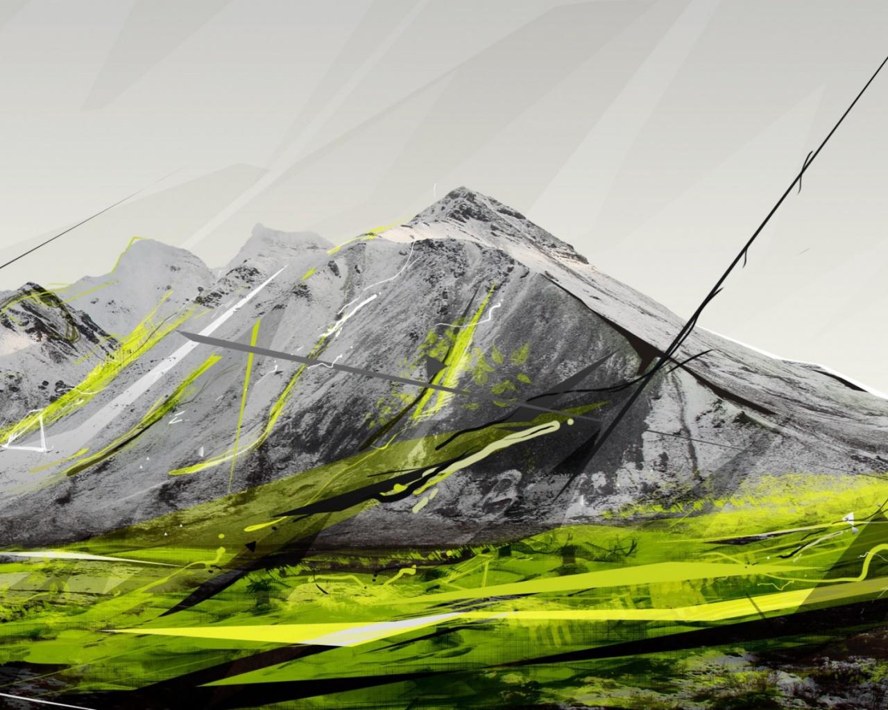 Abstract Mountains wallpaper. Abstract Mountains