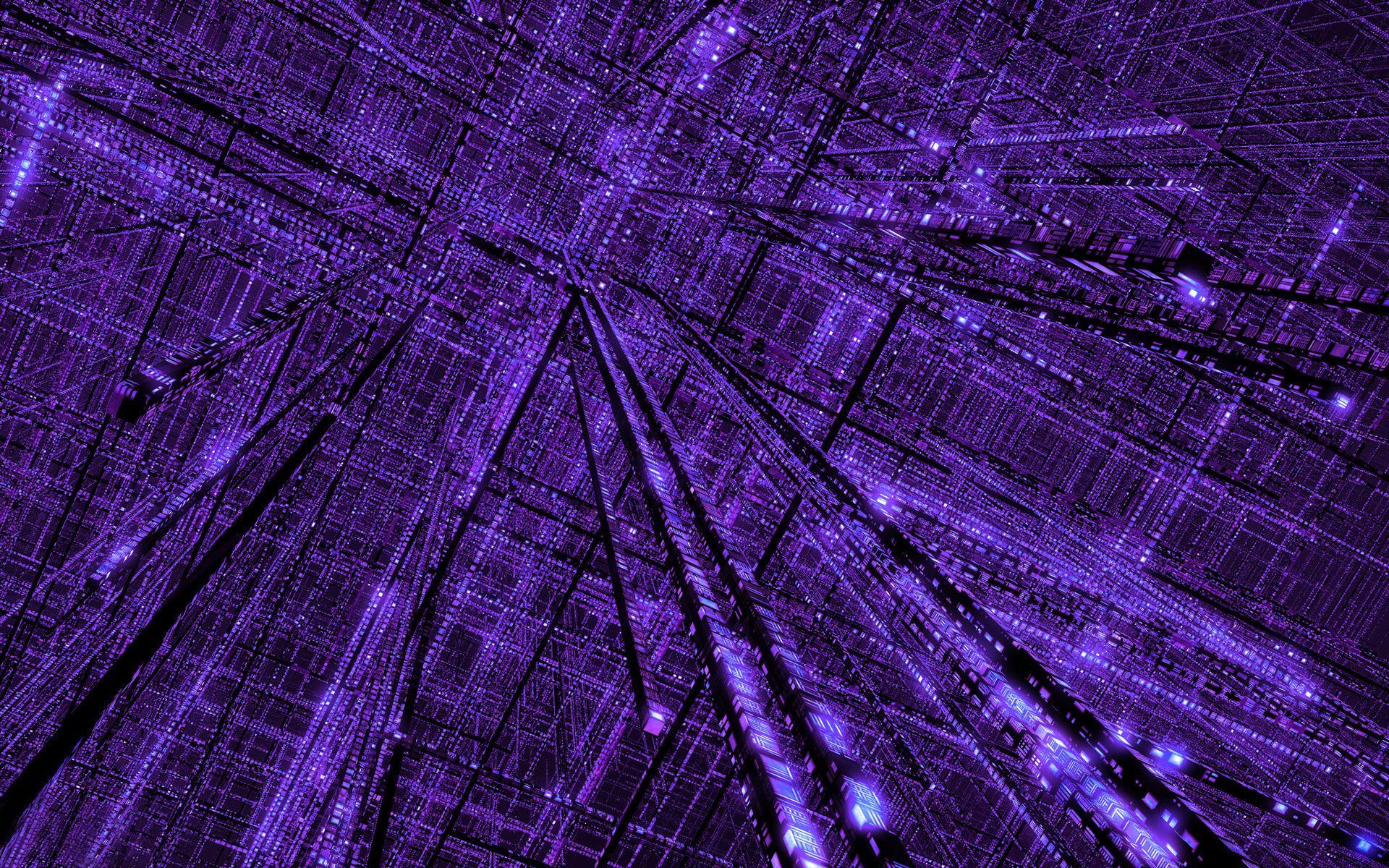 Cool Blue and Purple Wallpaper