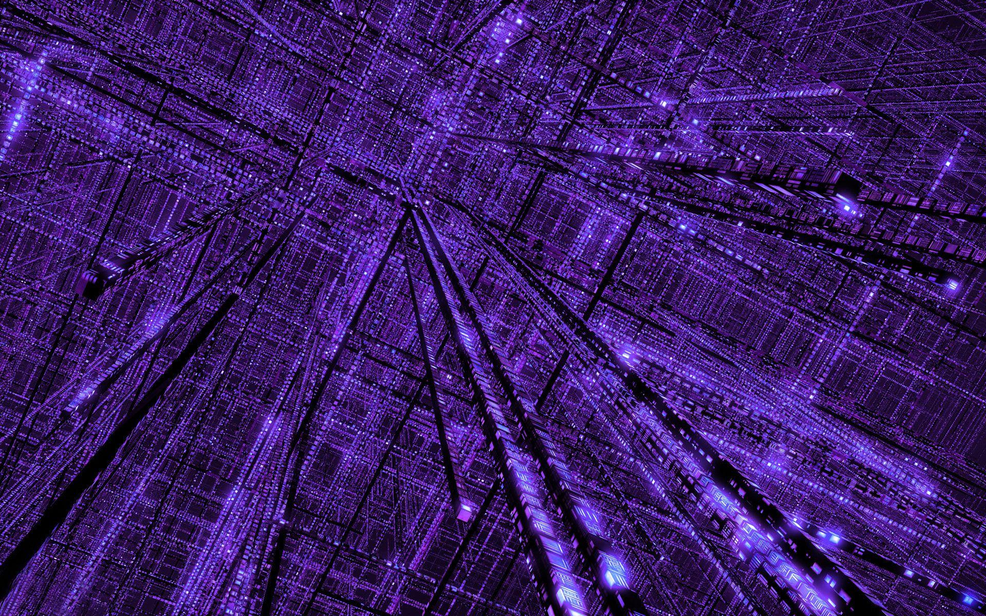 Cool Blue and Purple Wallpaper