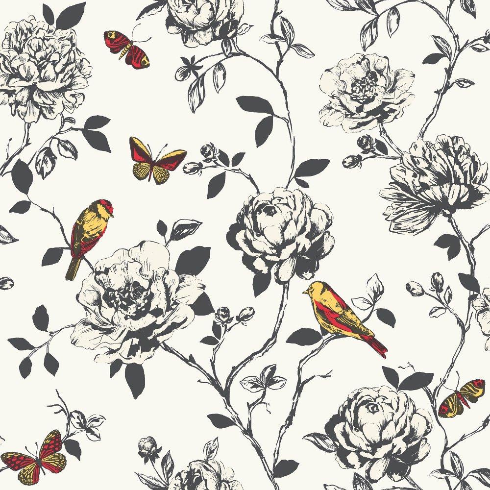 Free download Flower Bird Butterfly Floral Pattern Silver Glitter Wallpaper 204322 [1000x1000] for your Desktop, Mobile & Tablet. Explore Bird and Butterfly Wallpaper. Wallpaper with Butterflies, Spring Flowers and
