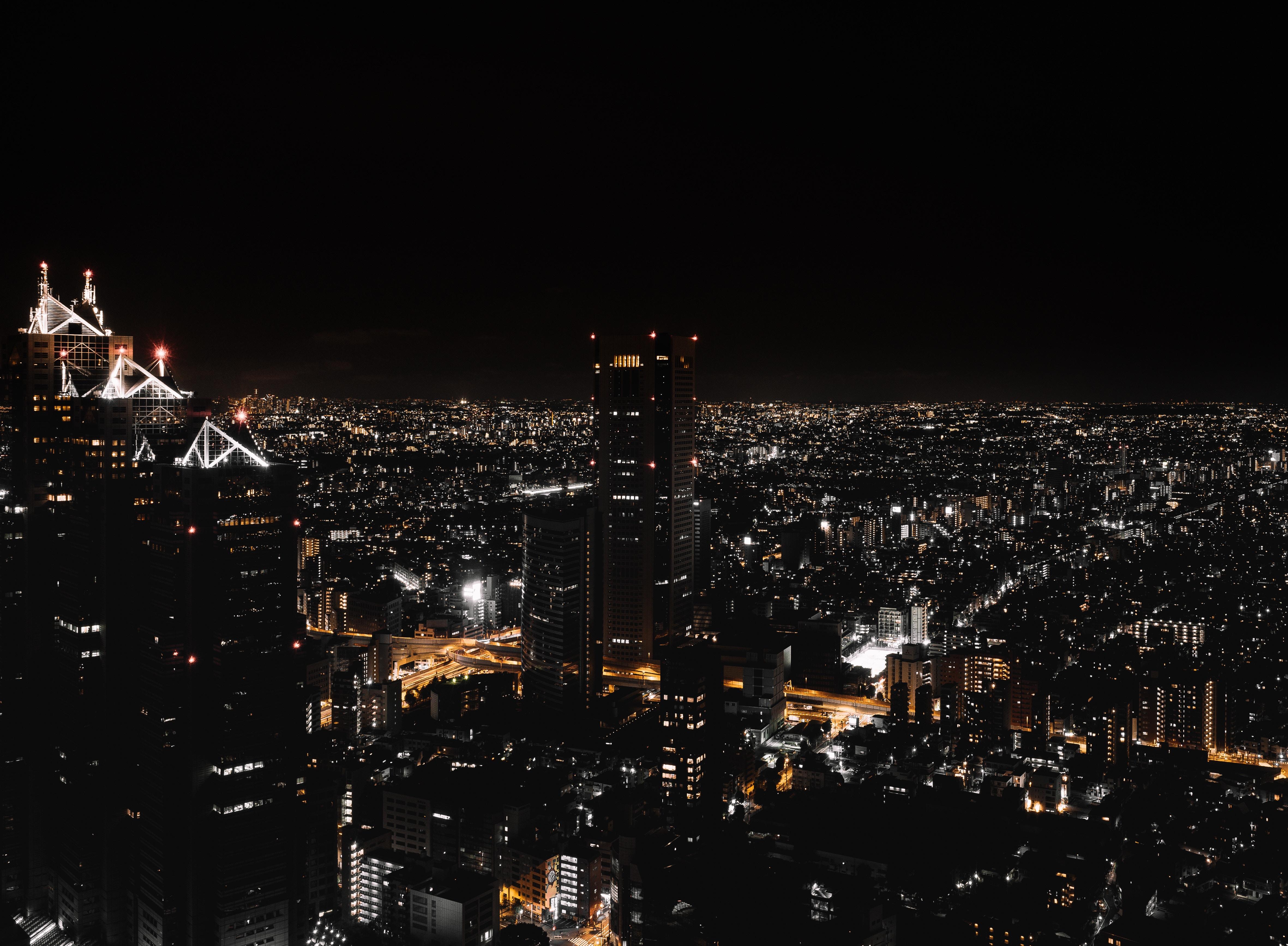 Cityscape, Japan, Skyscraper, Building, City, Night, Tokyo