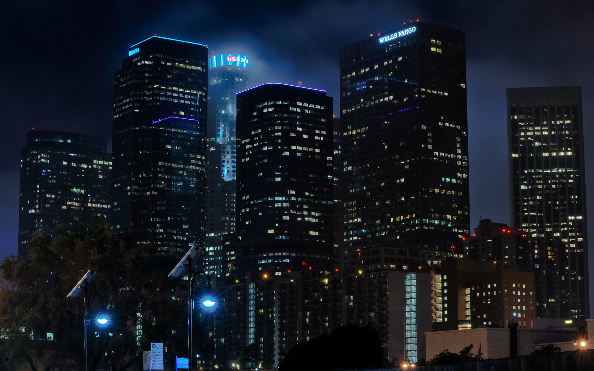 Group of Wallpaper Night Buildings Cityscape