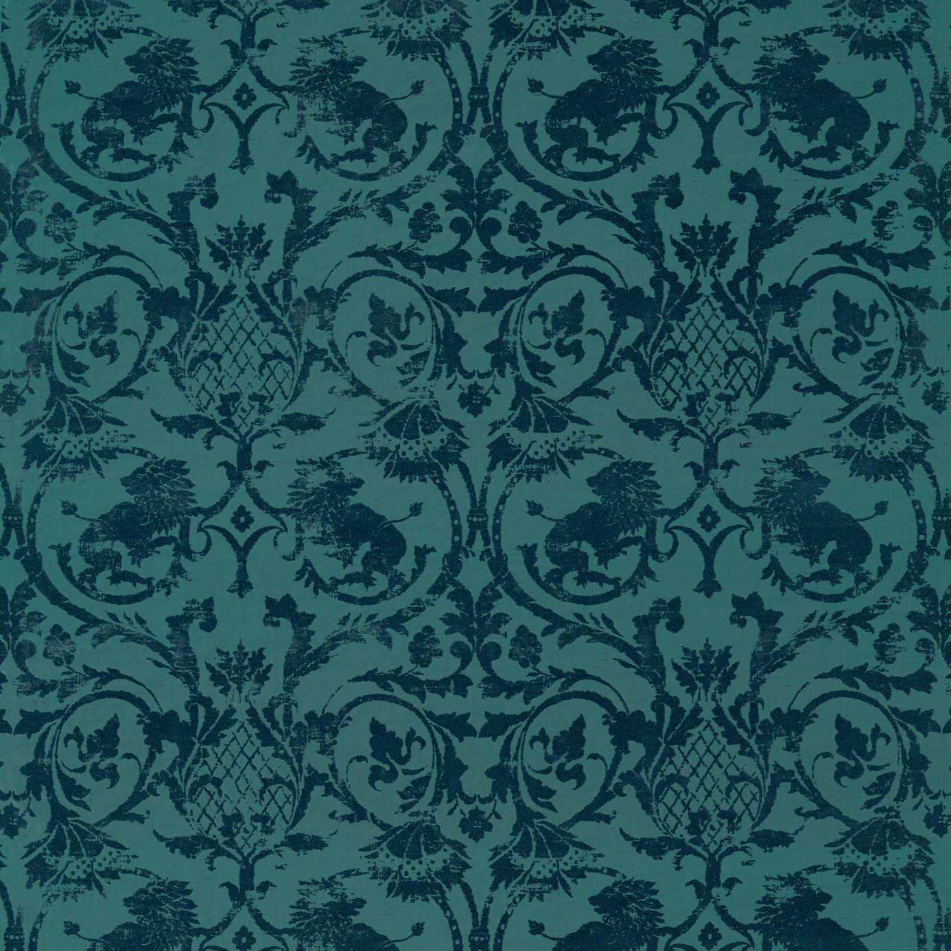 Zoffany Landseer ZPHA332692 Fabric. Blue Malachite. Fashion
