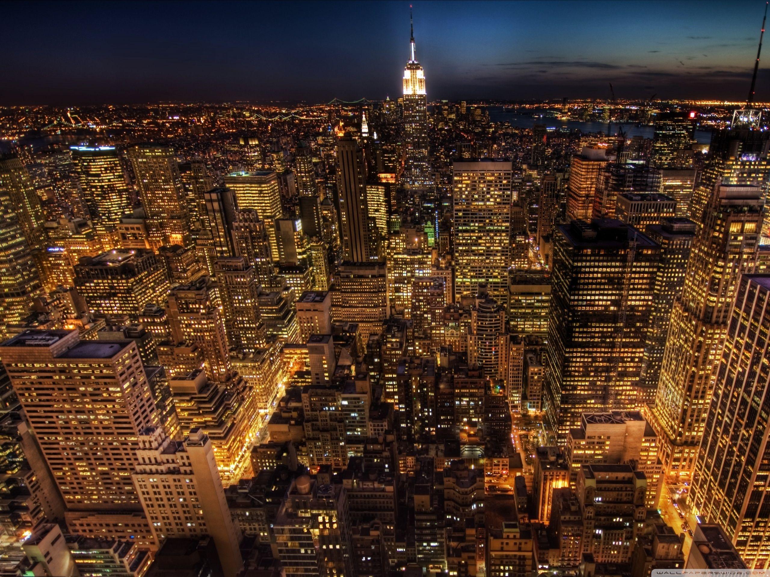 40+ Building New York Night Wallpapers