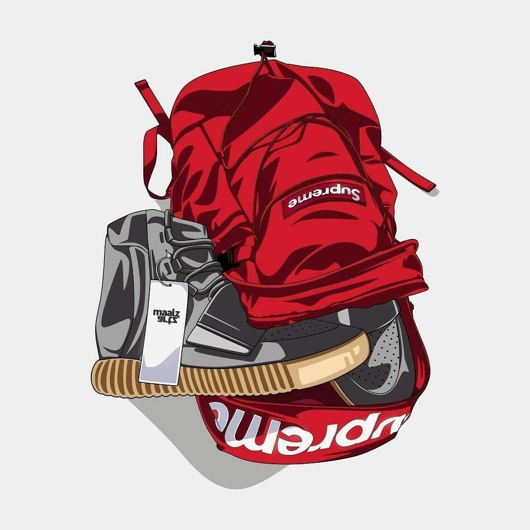 Hypebeast Artwork Supreme Drip Wallpaperwalpaperlist.com