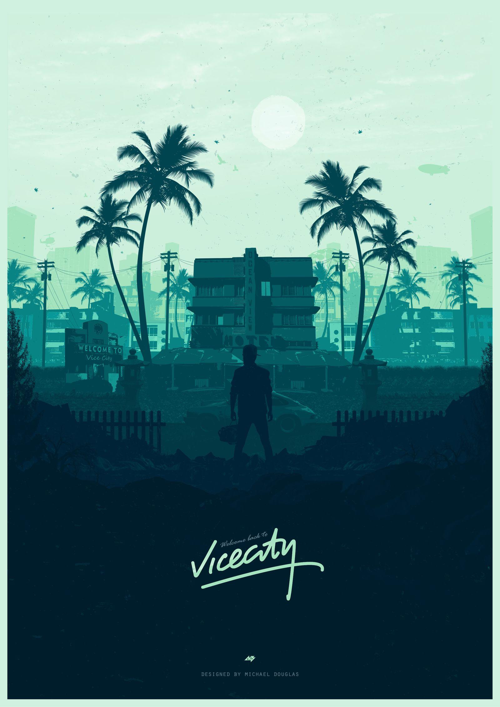 Welcome back to Vice City. Posters. Video game posters