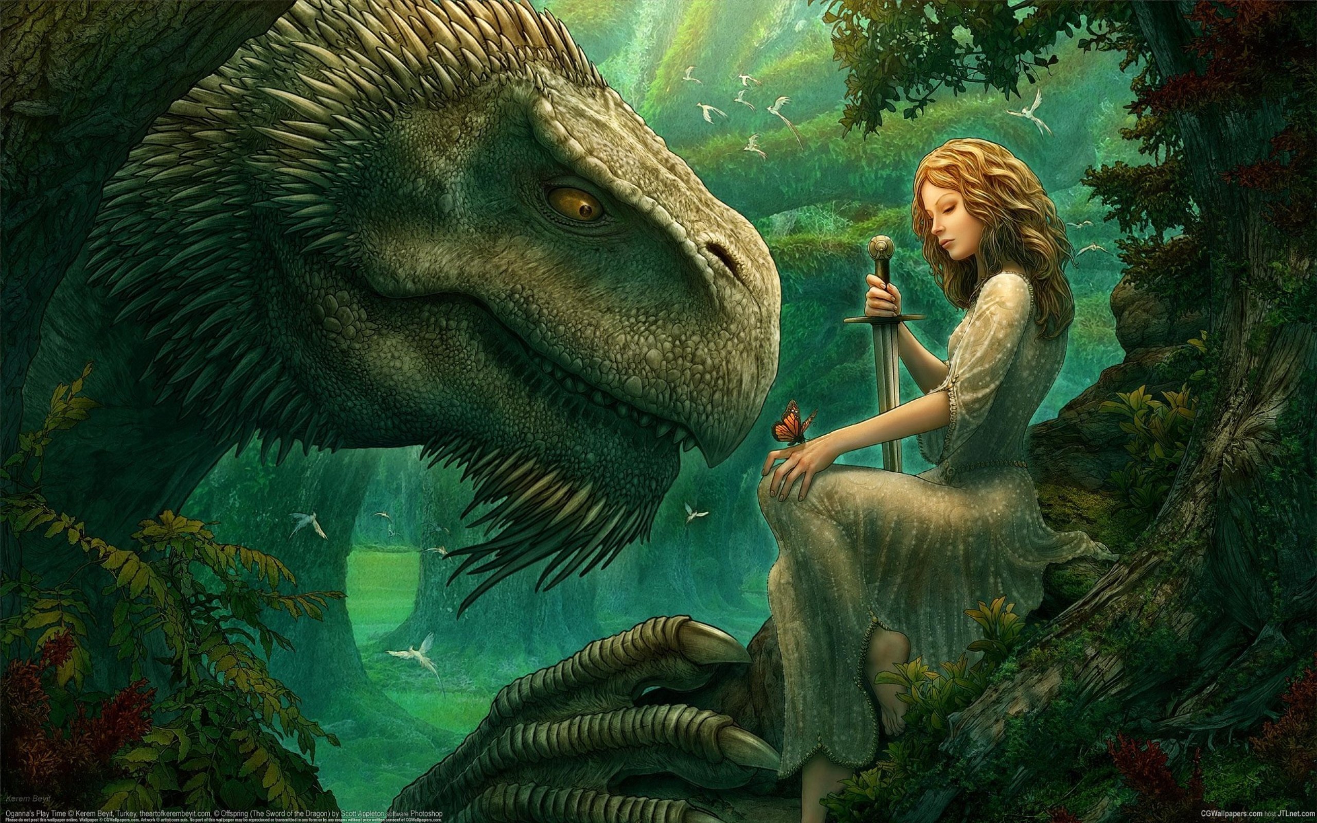 Download dragons fantasy art HD Wallpaper Magic4Wallscom 2560x1600