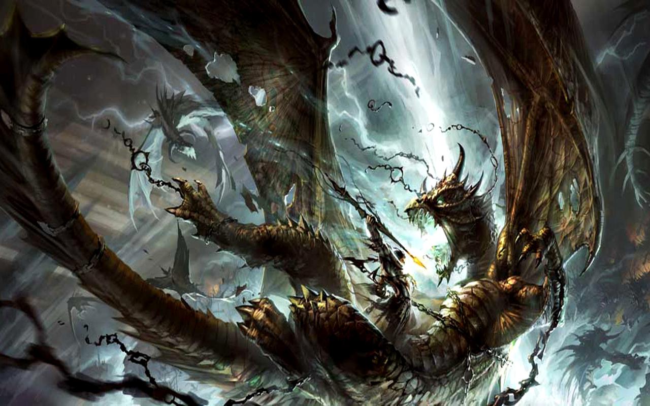 Download Fantasy Dragons Wallpaper 1280x800 Fantasy Dragons