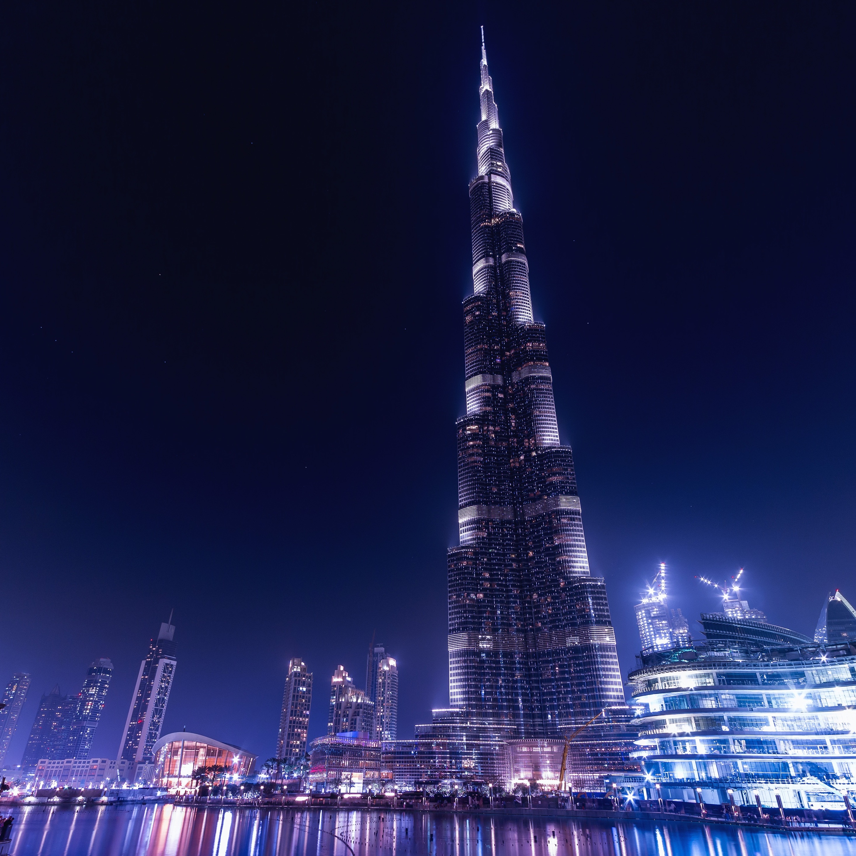 Burj Khalifa Dubai Night iPad Pro Retina Display HD 4k