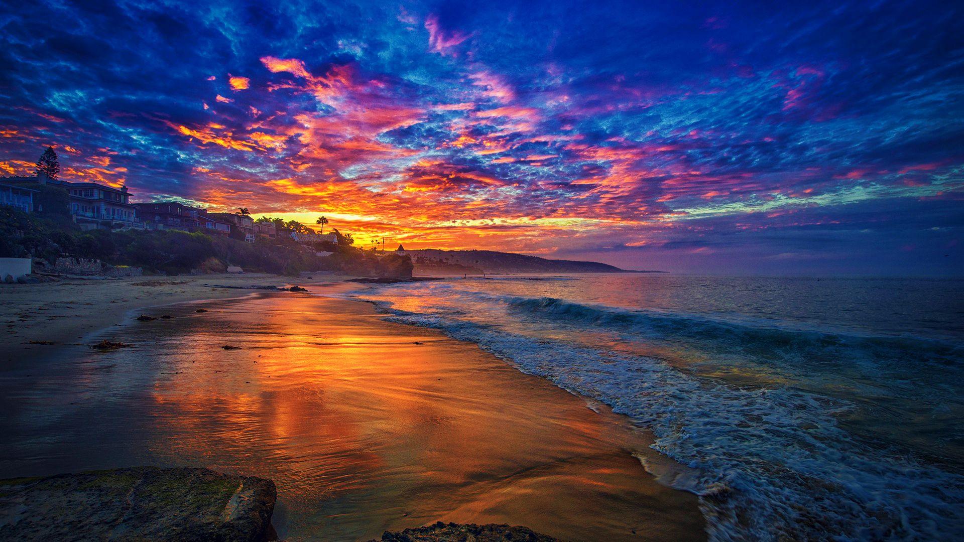 Sunrise Beach Clipart HD Wallpaper, Background Image