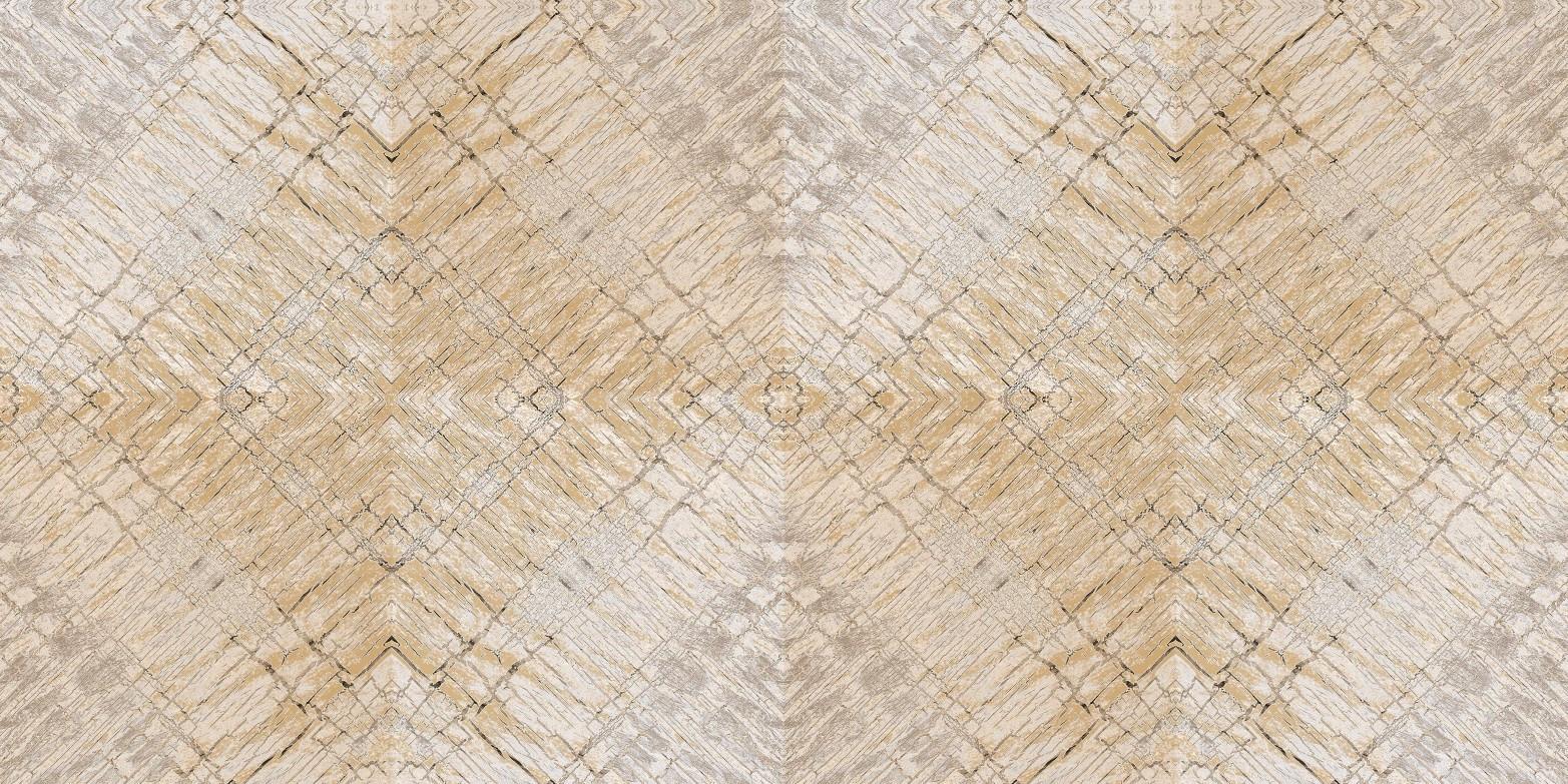 Gloria Abstract Geometric Bricks Stone Wood Wallpaper Beige YG30702