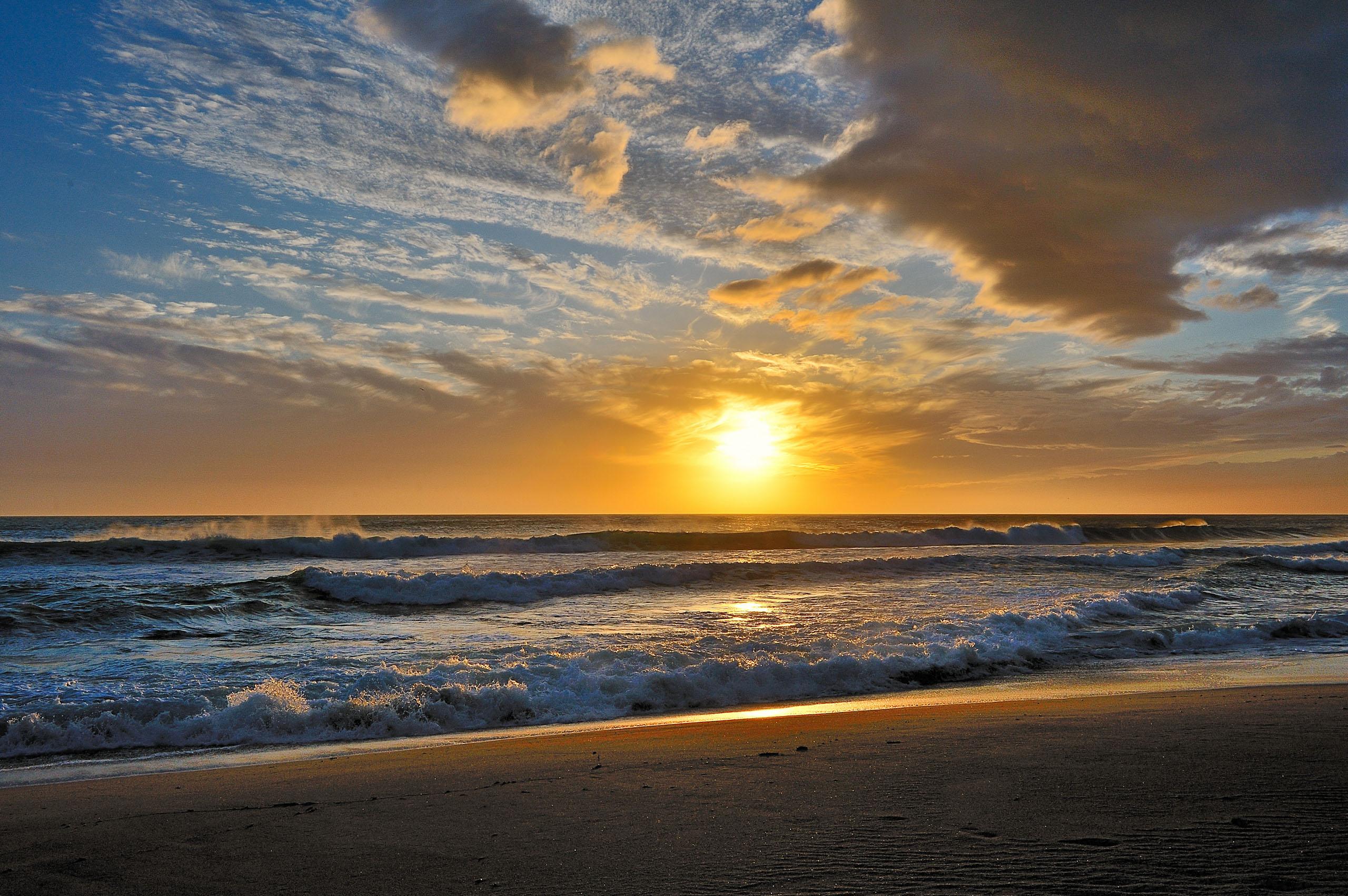 Pretty Beach Sunrise beach shore sunset beach beautiful hdr sunrise
