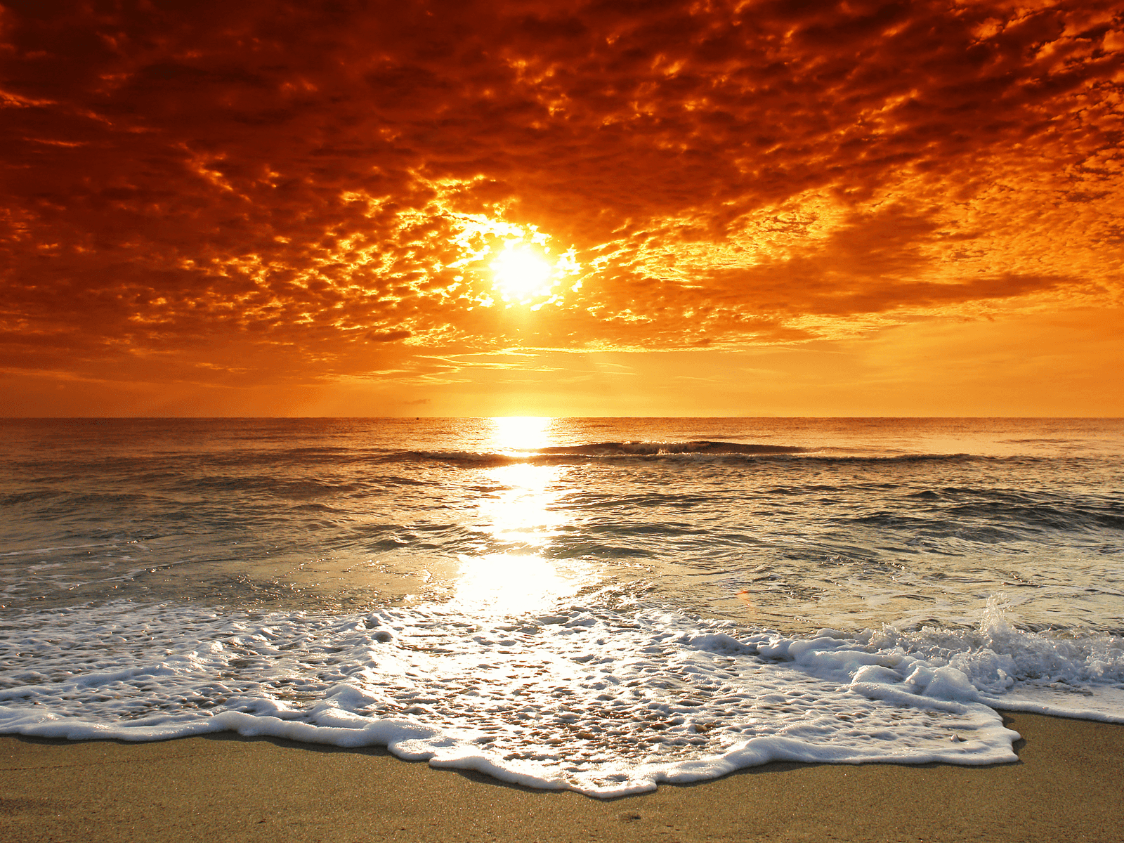 Summer Beach Sunrise Wallpaper