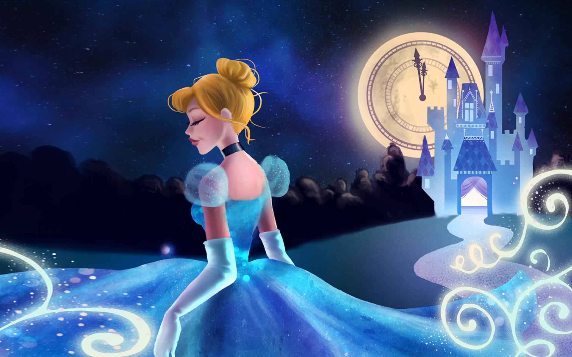 HD wallpaper: Cartoon Cinderella And Cartoon Cinderella And Prince