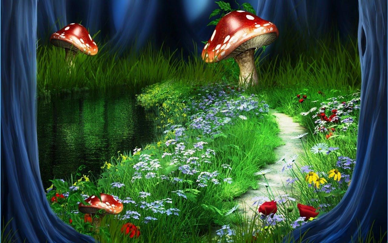 M7Q8A63 Fairy Garden Desktop Wallpaper 1280x800 px