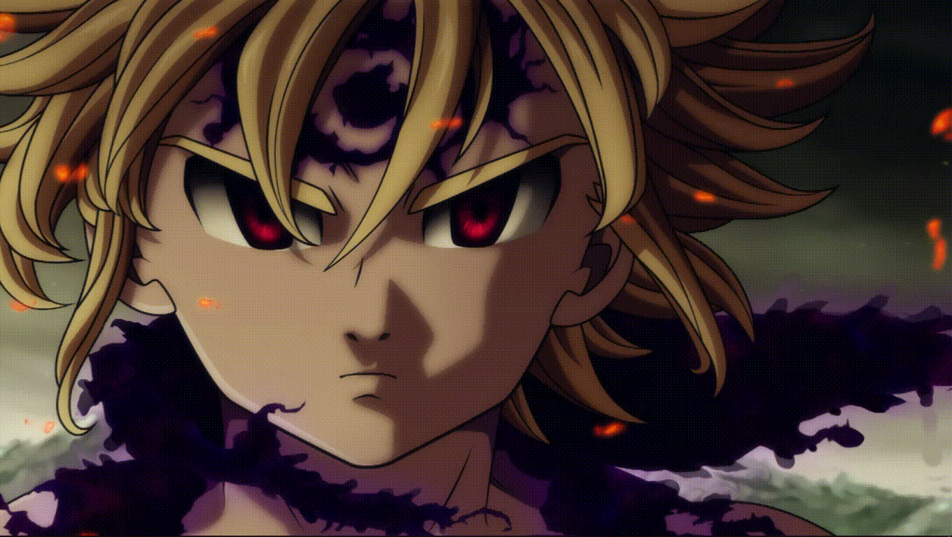 I made a Meliodas animated wallpaper my first animated wallpaper