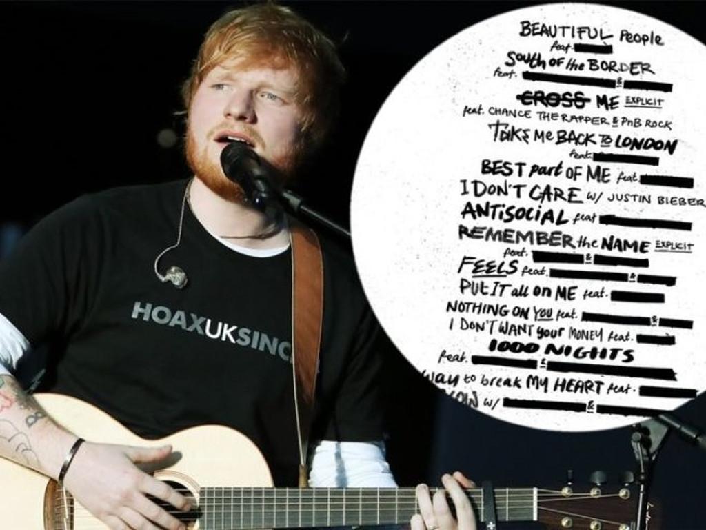 Ed Sheeran drops new album No.6 Collaborations Project today!
