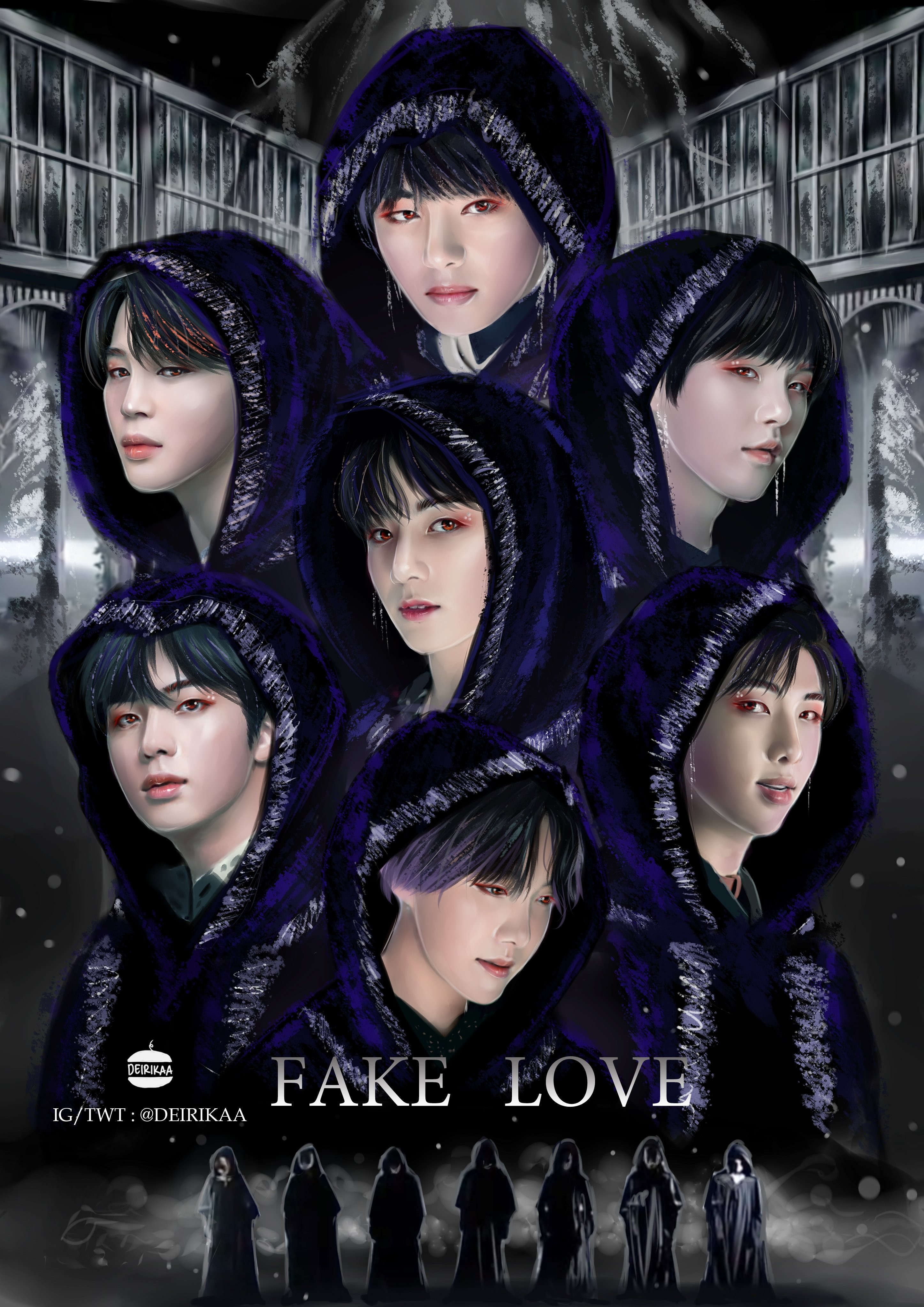 Bts Anime Wallpaper Fake Love Bts Fake Love Wallpapers On | My XXX Hot Girl