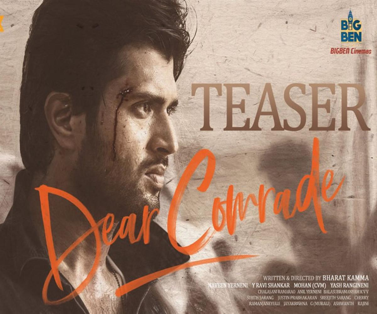 Vijay Deverakonda's 'Dear Comrade' teaser points to an intense