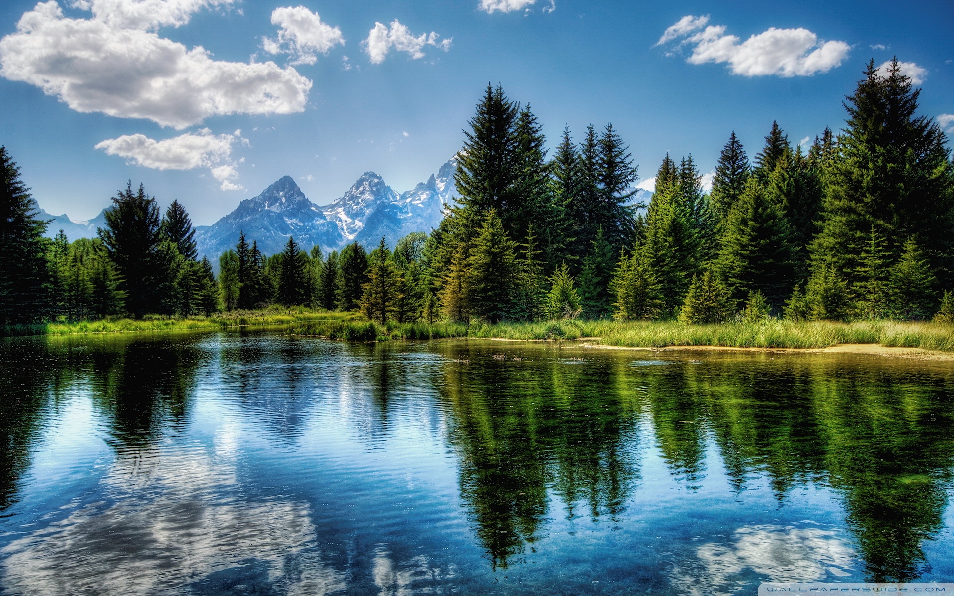 Mountain Lake ❤ 4K HD Desktop Wallpaper for 4K Ultra HD TV • Wide