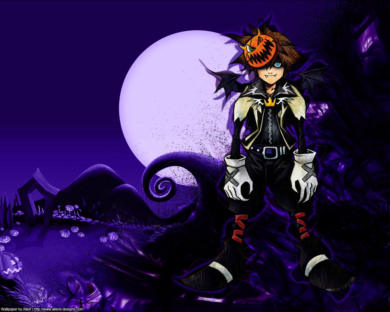Kingdom Hearts Wallpaper: Halloween Town Sora