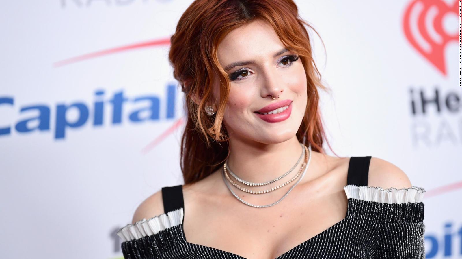 Bella Thorne shares nude photos on Twitter after a hacker threatened.