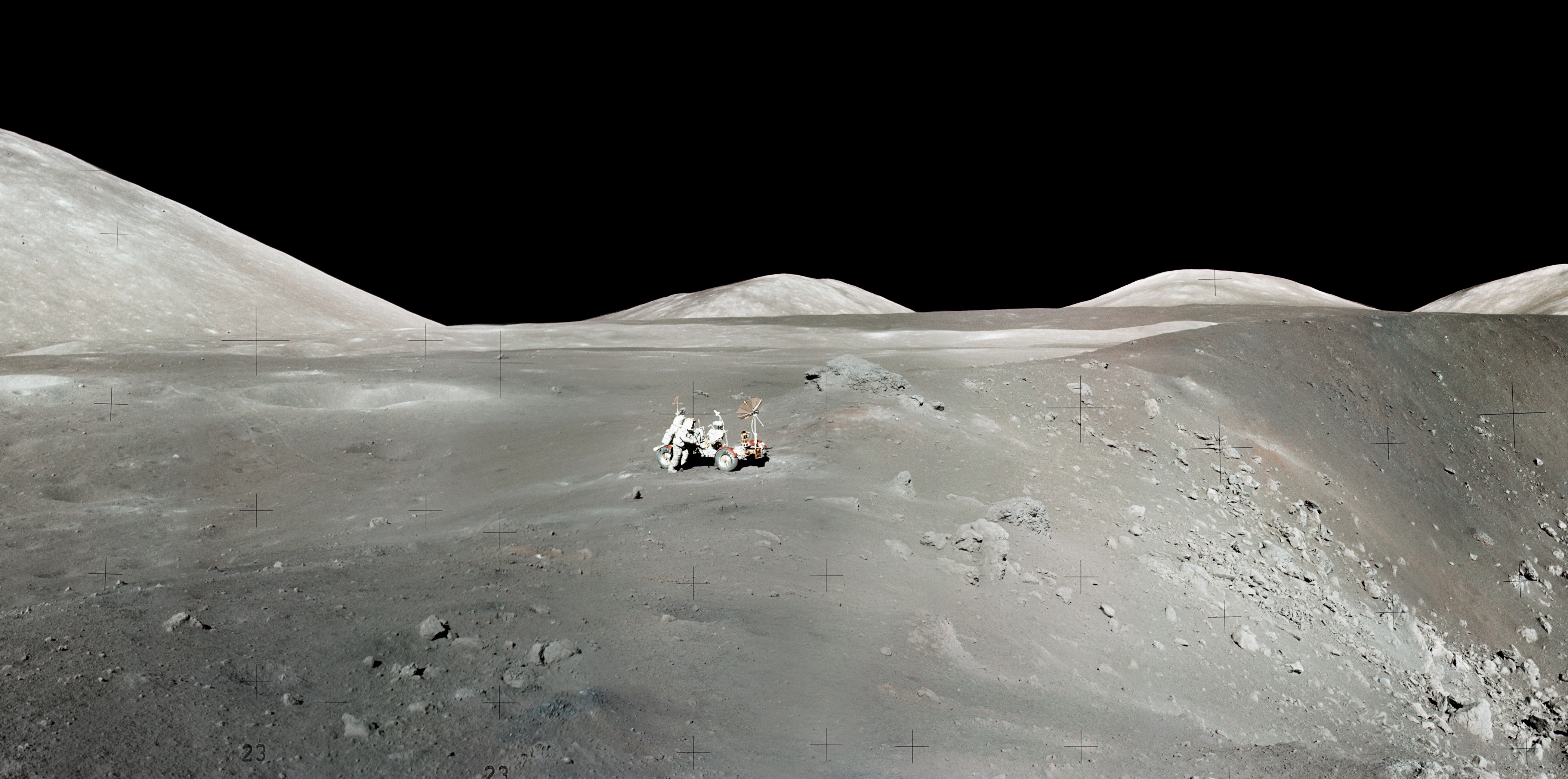 Apollo 17 Astronaut's Snapshot Of Taurus Littrow Valley