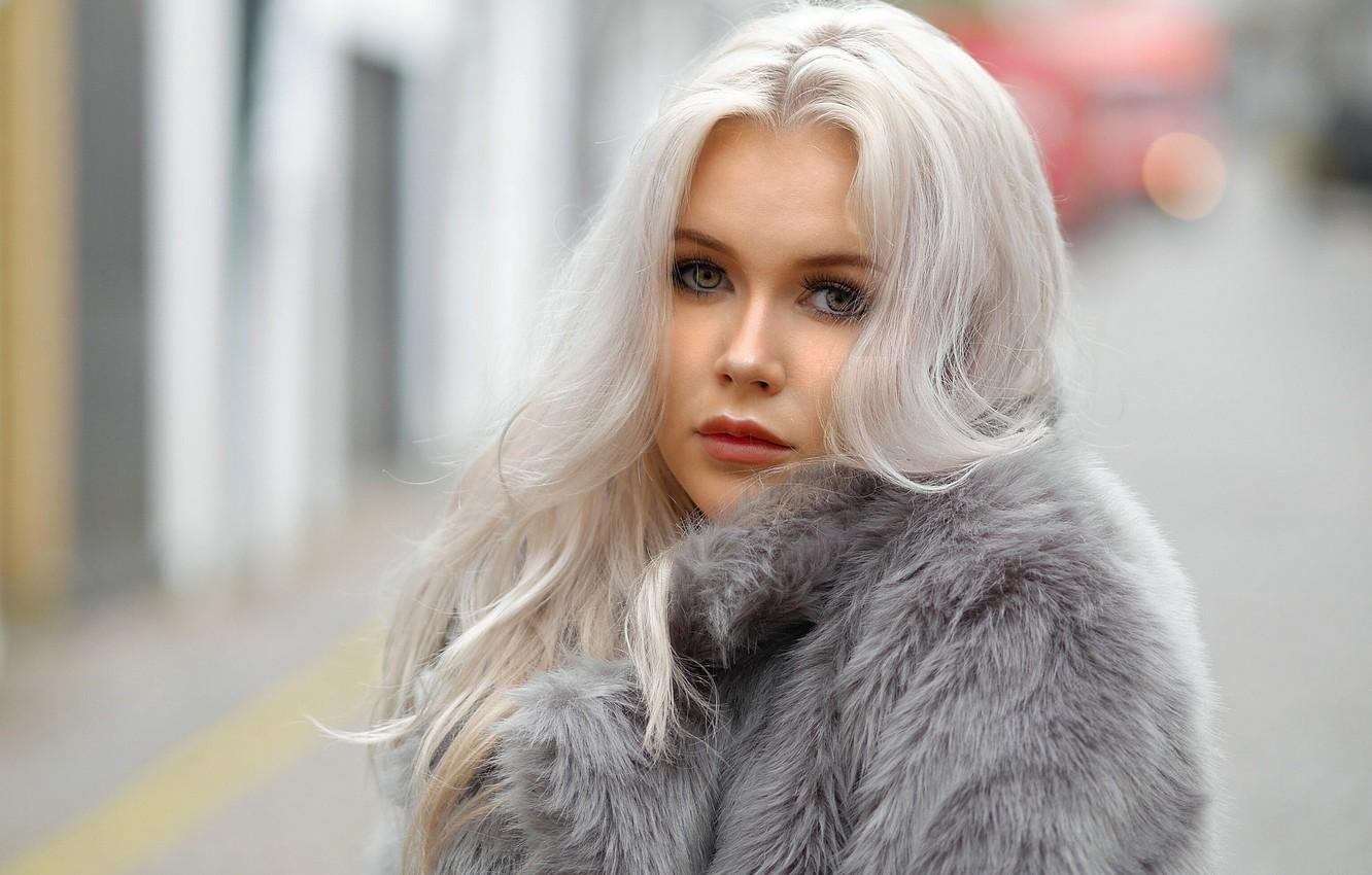 Wallpaper look, girl, model, portrait, blonde, Georgie image